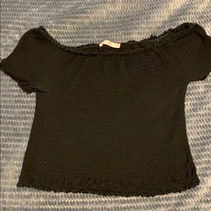 Black Crop top